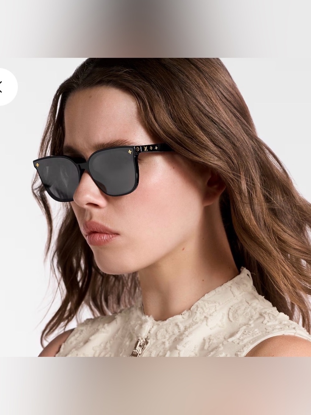 Louis Vuitton Black Sunglasses with Gold Accents - Picture 11 of 11